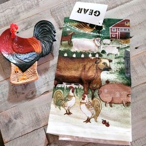Country Kitchen Farmhouse Towel & Spoonrest Bundle-2